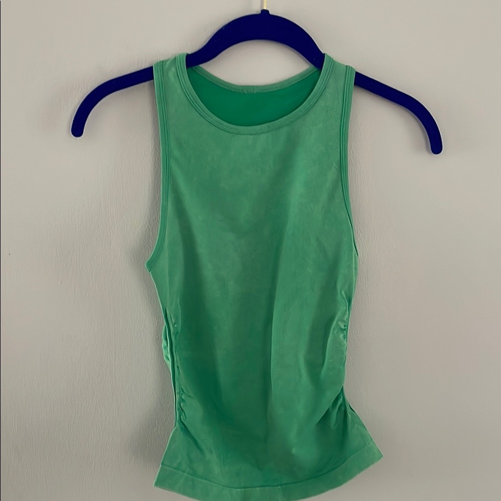 Women’s high neck Green Sleeveless Tank
